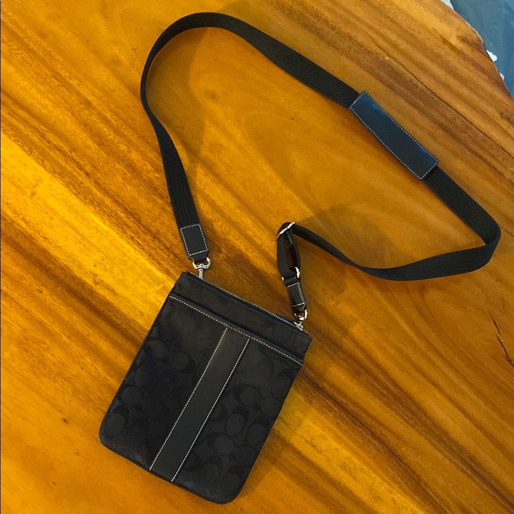 Coach Black Crossbody Bag with Adjustable Strap New Condition